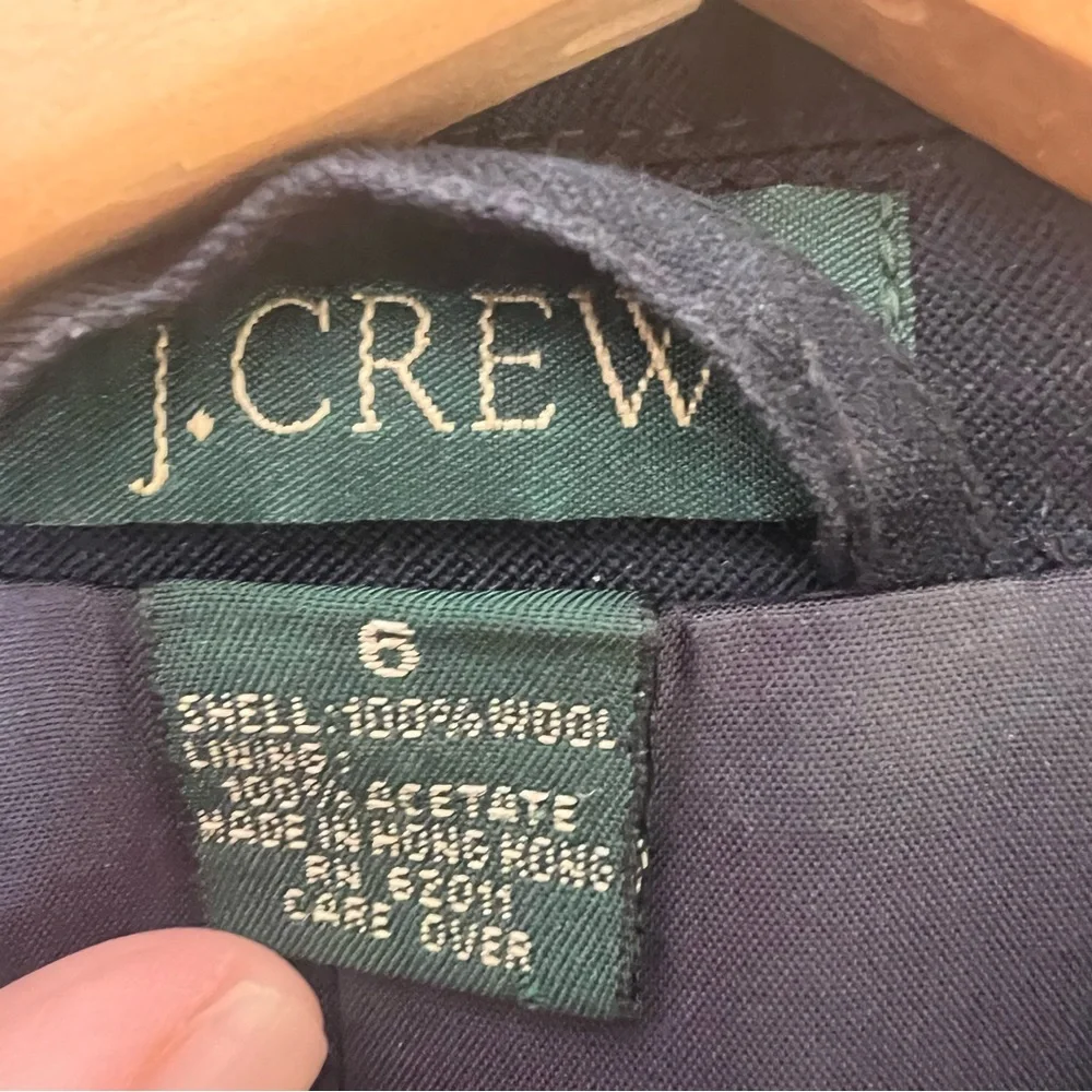 J. Crew Navy Wool Blazer Women’s Size 6